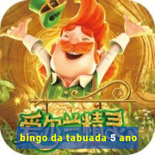 bingo da tabuada 5 ano