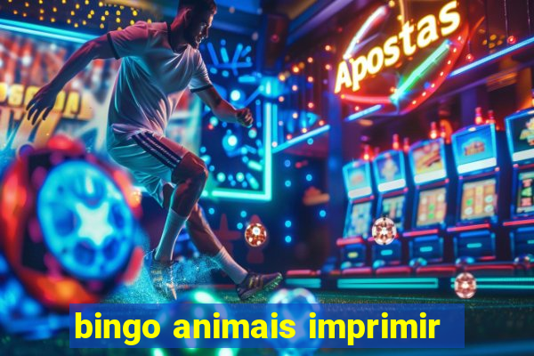 bingo animais imprimir