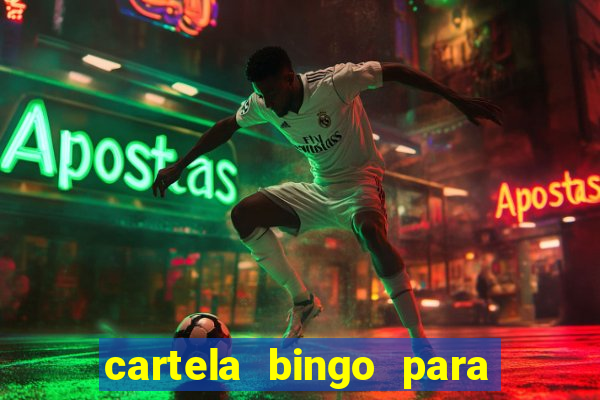 cartela bingo para cha de cozinha imprimir gratis