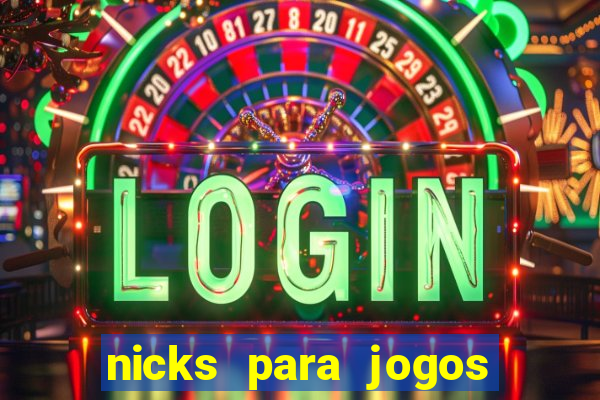 nicks para jogos de tiro