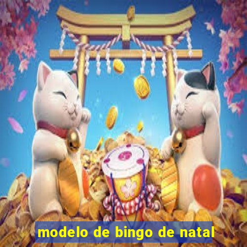 modelo de bingo de natal