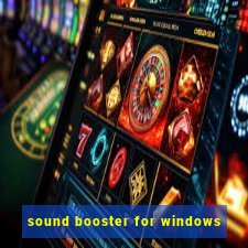 sound booster for windows