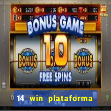 14 win plataforma de jogos