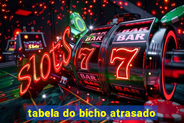 tabela do bicho atrasado