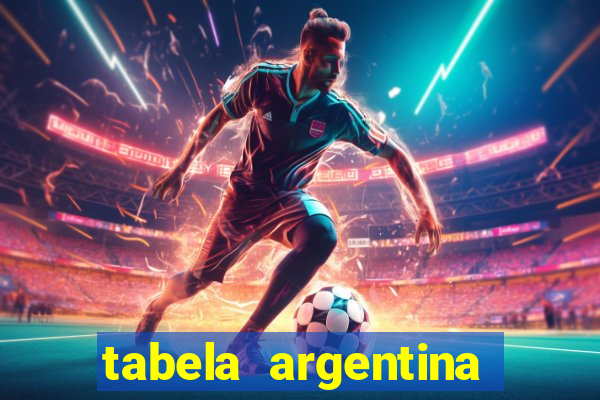 tabela argentina torneo betano