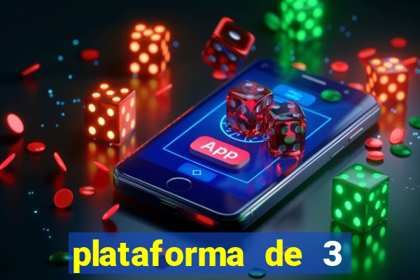 plataforma de 3 reais jogo