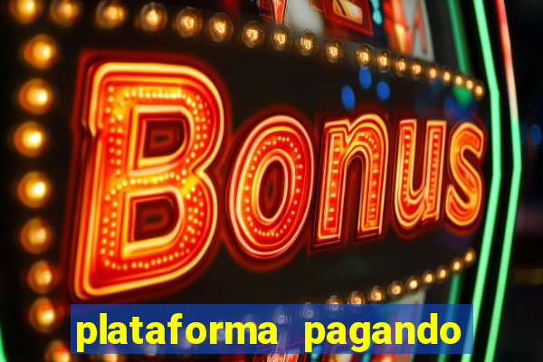 plataforma pagando bonus no cadastro