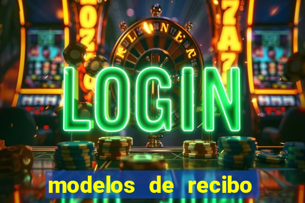 modelos de recibo de pagamento word