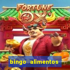 bingo alimentos para imprimir