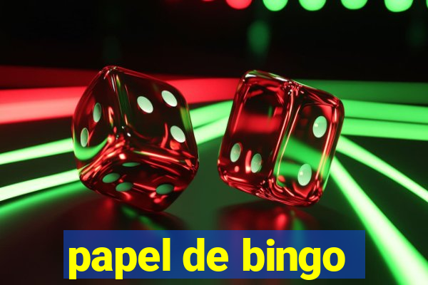 papel de bingo