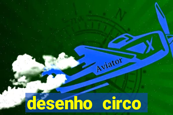 desenho circo digital para colorir