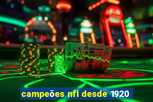 campeões nfl desde 1920