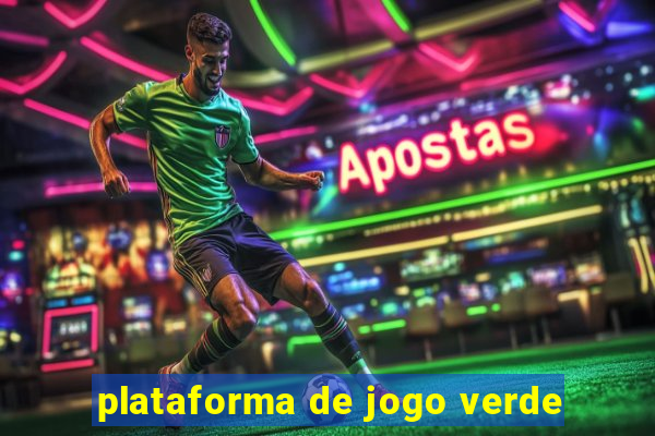 plataforma de jogo verde