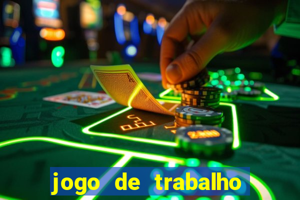 jogo de trabalho no escritório