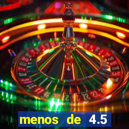 menos de 4.5 escanteios o que significa