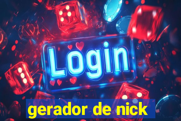 gerador de nick