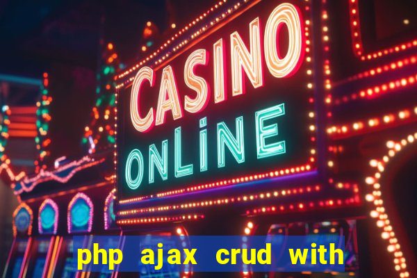 php ajax crud with datatables and bootstrap modals