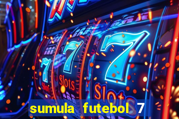 sumula futebol 7 society excel