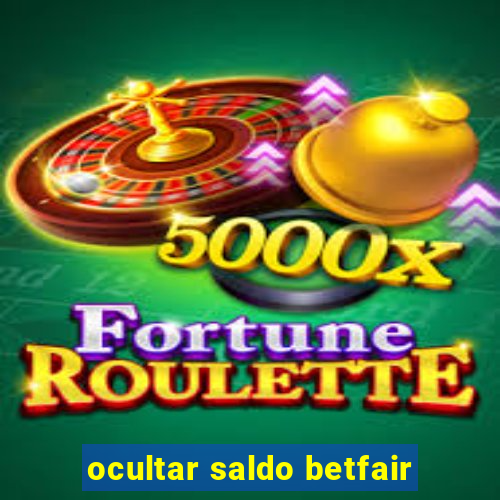 ocultar saldo betfair