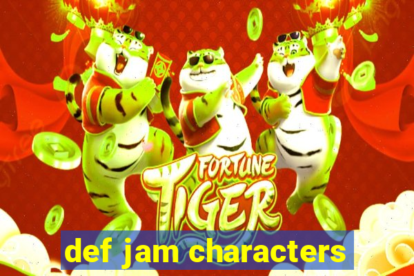 def jam characters