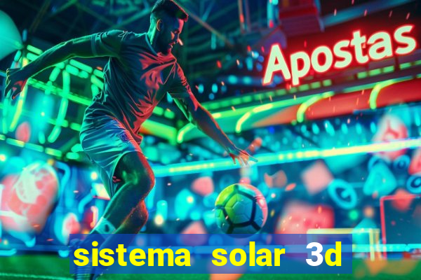 sistema solar 3d em movimento